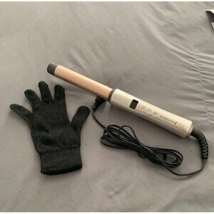 New Shine Therapy Argan Oil & Keratin Infused 1 Inch Straight Barrel Curling iro